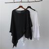 Women's Summer 2025 Irregular Hem Loose Fit Sunscreen T-Shirt