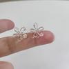 Transparent Geometric Earrings Made Resin Metal Combined Fashionable Luxurious Trendy Design Earrings Women's Parties Jewelry