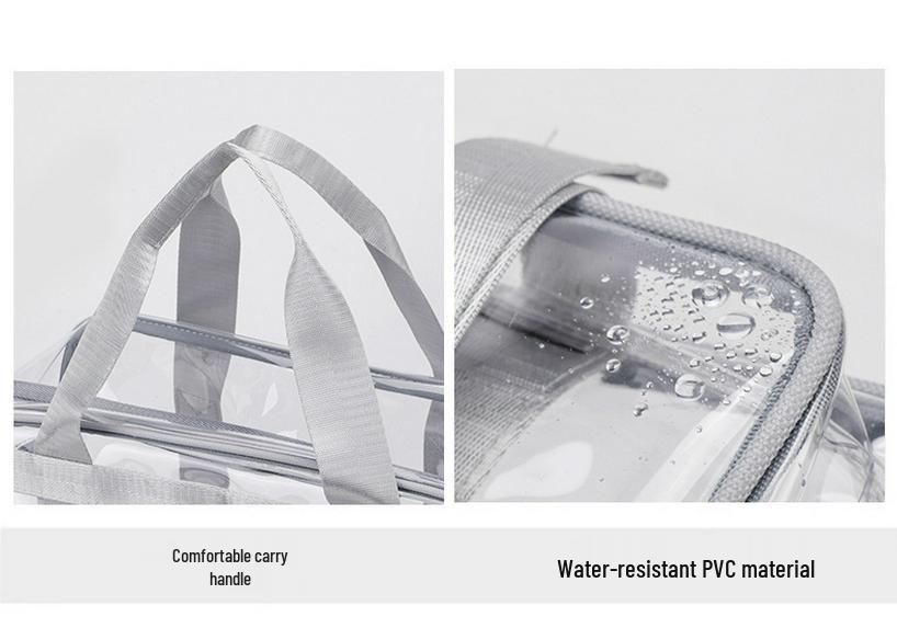 Colorful PVC Transparent Shoulder Bag - Large Capacity, Splash-Proof, Ideal for Summer and Swimming Essentials