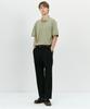 BASIC HOUSE Tr Spandex Loose Tapered Hidden Banding Slacks Lzpt3102