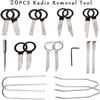20PCS Blue Removal Pry Tool Kit Stainless Steel Removal Tool Car Radio Removal Tool  For Truck