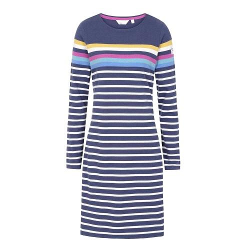 Lazy Jacks Womens/Ladies Prism Stripes Long-Sleeved T-Shirt Dress