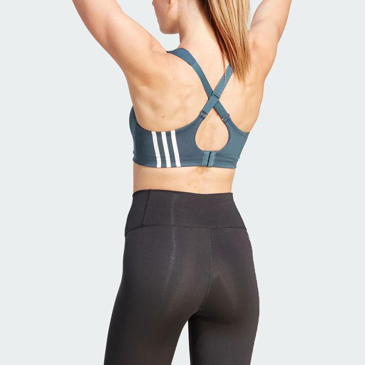 Adidas TLRD Impact High-Support Bra With Three Stripe Logo Quick-Dry High-Intensity Fitness Sports Bra Women underwear Dark-Blue IL2891
