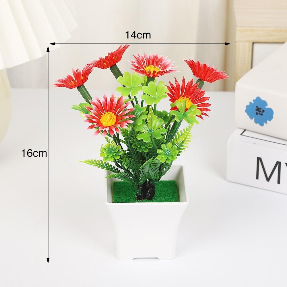 Umělá rostlina bonsai sedmikrásky plastové bonsaje mini umělé sedmikrásky zahradní