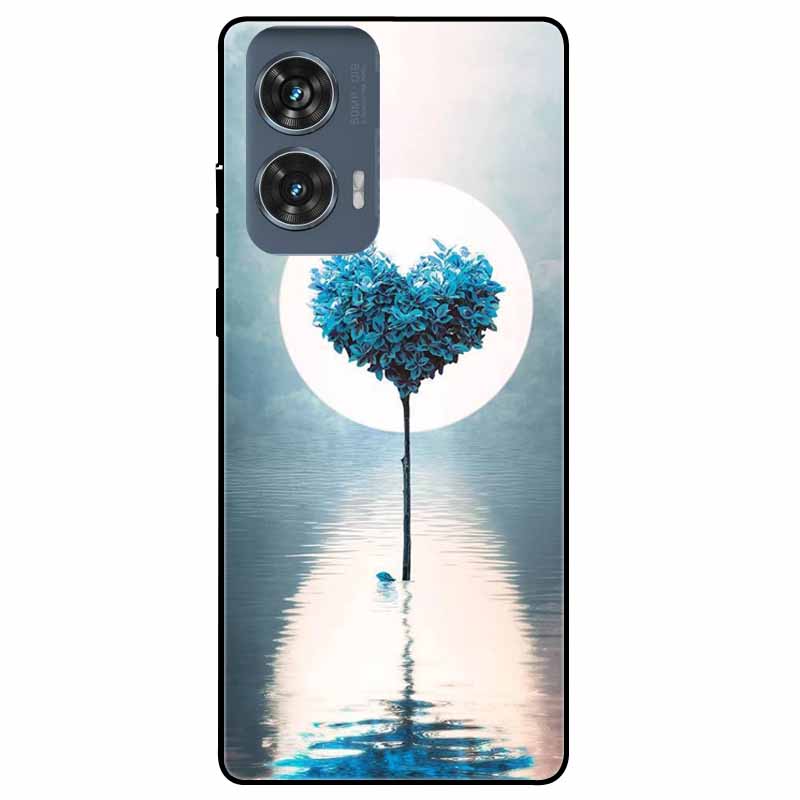 For Moto Edge 50 Fusion Case Silicone Space Animal TPU Soft Black Cover For Motorola Edge 50 Fusion Cases 50Fusion Cool TPUCover