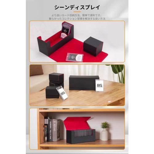 HG CHASING TRIBE Deck Case, Trading Card Case for Magnetic Loaders, PU Leather, Holds 33 Magnetic Loaders, Holds 800 Cards, Large Capacity, Sleeve Com