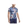 Netherlands Academy Professional Camouflage Casual Pullover Short Sleeve T-Shirt Men Tops Blue White FJ2732-492