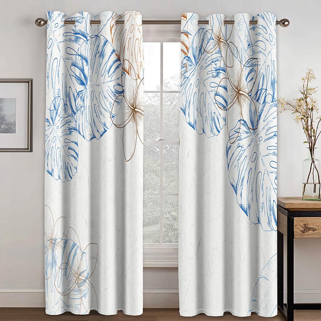 

Простые узоры Черная бабочка 3D Декоративные шторы 2 панели Гостиная Спальня Балкон Окно Декоративные шторы 50W130H(CM)X2PCS&Hook