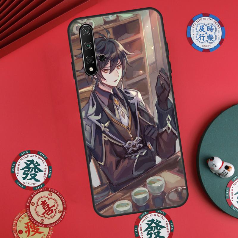 Genshin Impact Zhongli For Huawei Nova 11 Pro 9 10 SE Y60 Y70 Y90 Y61 Y91 Y72 Y73 12i 11i 8i P20 P30 P40 Lite Case