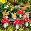 8-Pack/12-Pack/20-Pack Red Solar Mushroom Lamp, 8 Modes, Outdoor Waterproof, for Garden Decor, Christmas, Halloween, Yard, Lawn