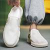 Mesh Semi-Drag Men Casual Shoes Half Shoes For Men Mules Slipper Outdoor 2025 Summer Backless Board Shoes Flats Man Slides