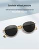 Retro European & American Oval Metal Sunglasses - Unisex, Fashion Street Style, UV Protection for Driving.