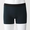 MUJI Cotton Jersey Boxer Closed Dark Size M Men's Briefs, Front, FA19BA6S, Navy,