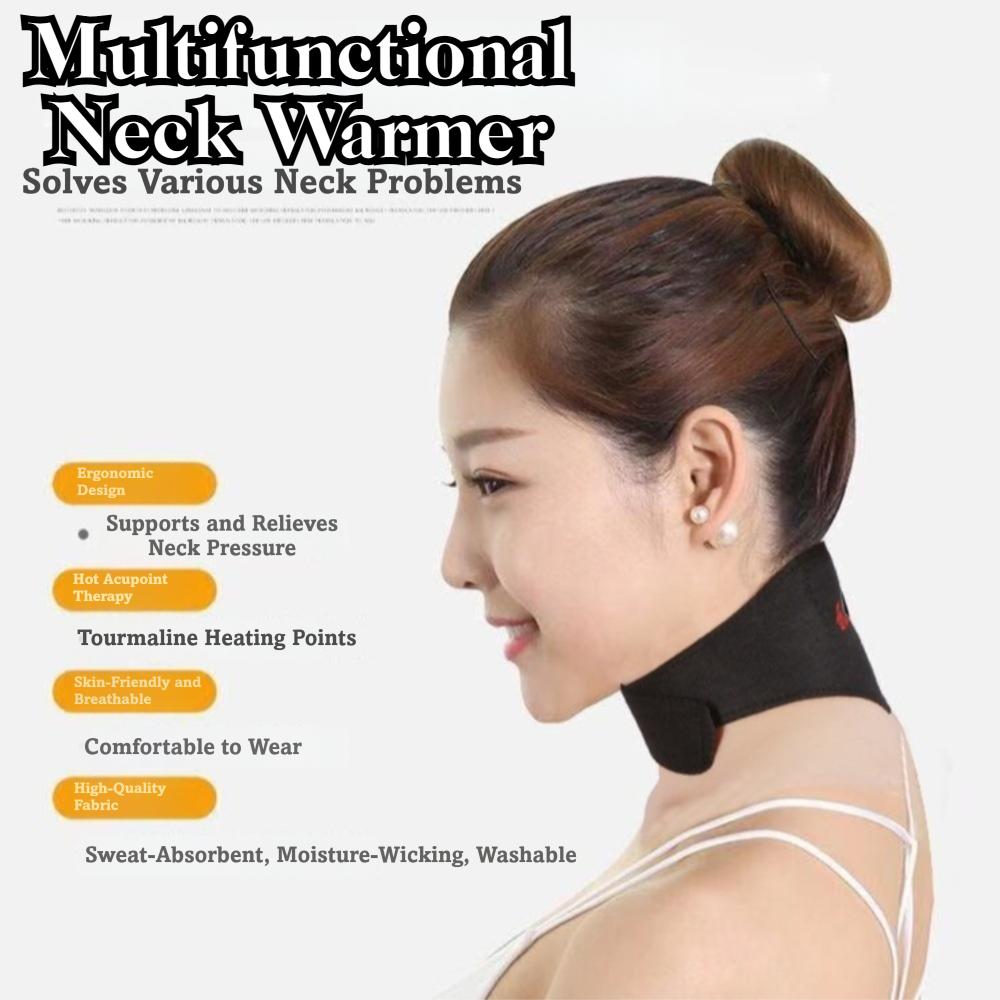 Magnetic Therapy Magnetic Neck Massage Brace Hot Compress Magnetic Therapy Neck Cover  Relaxation