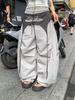 Women's Hip-Hop Style Patchwork Wide-Leg Overalls for Spring/Summer