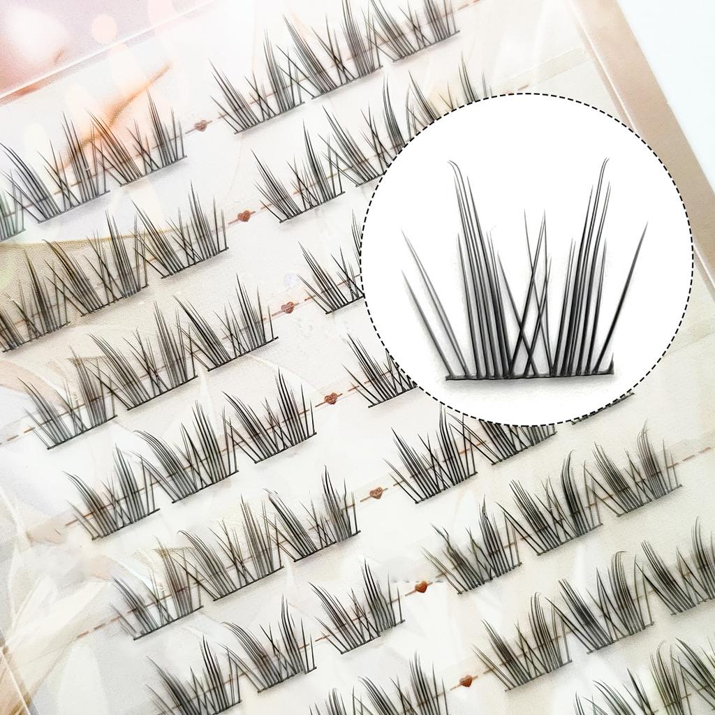 Dense Look Clear Up Lashes Clusters Enlarge Your Eyes Elongated Eye Tail Fake Lashes Ideal for Cosplay and Costume Parties