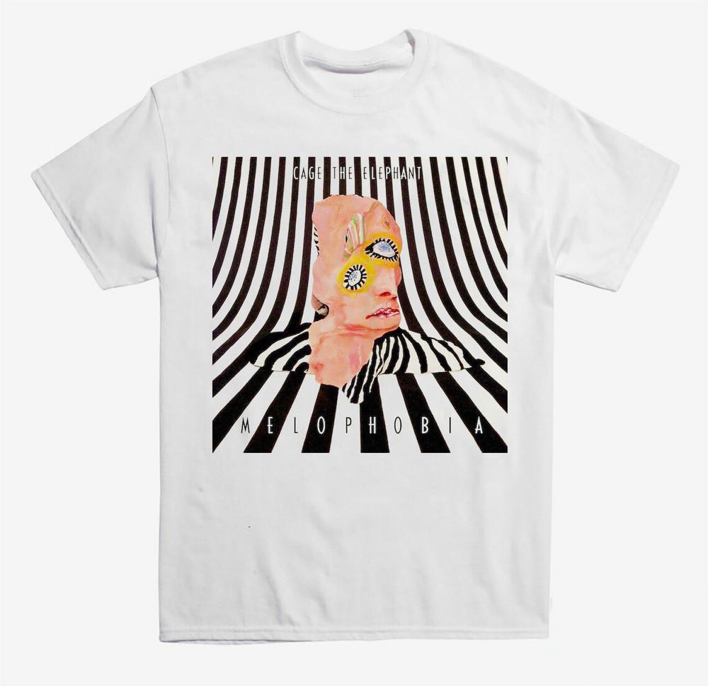 Rare Cage The Elephant Melophobia White Men T- Shirt S to 2345XL Gift Fans Unisex T-Shirt L