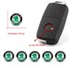 5 szt. 14 mm Naklejki z logo samochodowym na kluczyk z pilotem do Skoda Octavia Superb Rapid Kodiaq Karoq Fabia Kamiq Enyaq Vision Yeti