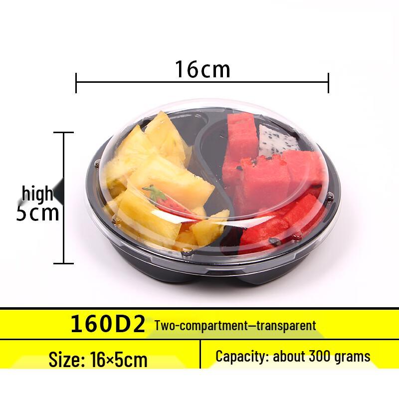 

Одноразовые контейнеры Homeglen с отделениями для фруктов и салатов с крышками