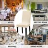 Elastic Chair Cover Dining Room Spandex Chair Seat Covers 24 Colors for Choice Universal Size for Kitchen Wedding Banquet 1PC