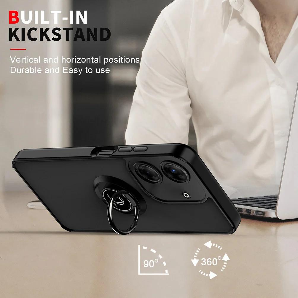 Rotatable bracket Phone case for Tecno Camon 20 Pro 19 Pro 18P 18T 18 TECNO POVA 5 4 Pro 3 Pova 2 Neo Car Holder Ring Cover