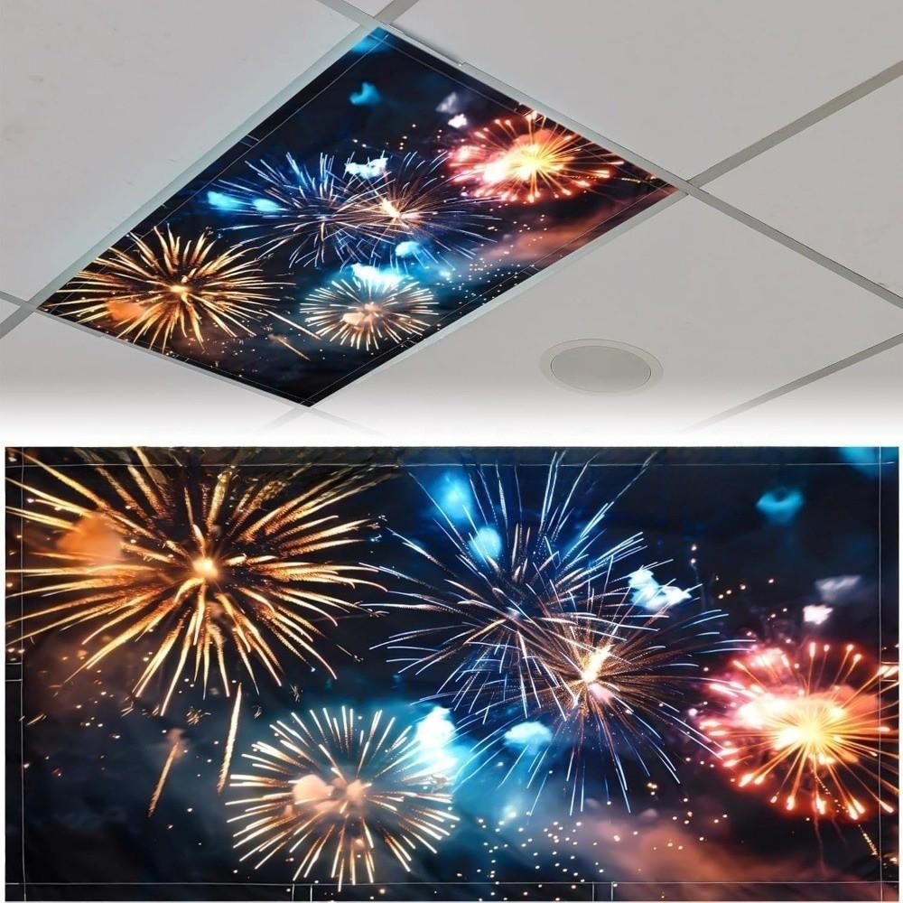 Eye-Protective Ceiling Light Cover Polyester Fabric Light-Blocking Lampshade Office