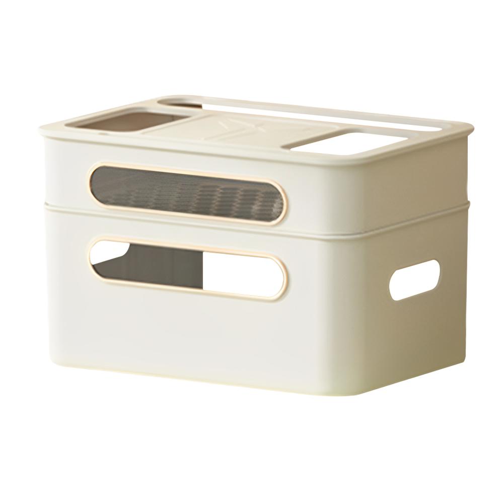 Router Storage Box Breathable Power Cable Storage Box Space Saving Cable Management Box Cable Organizer Box for Desk