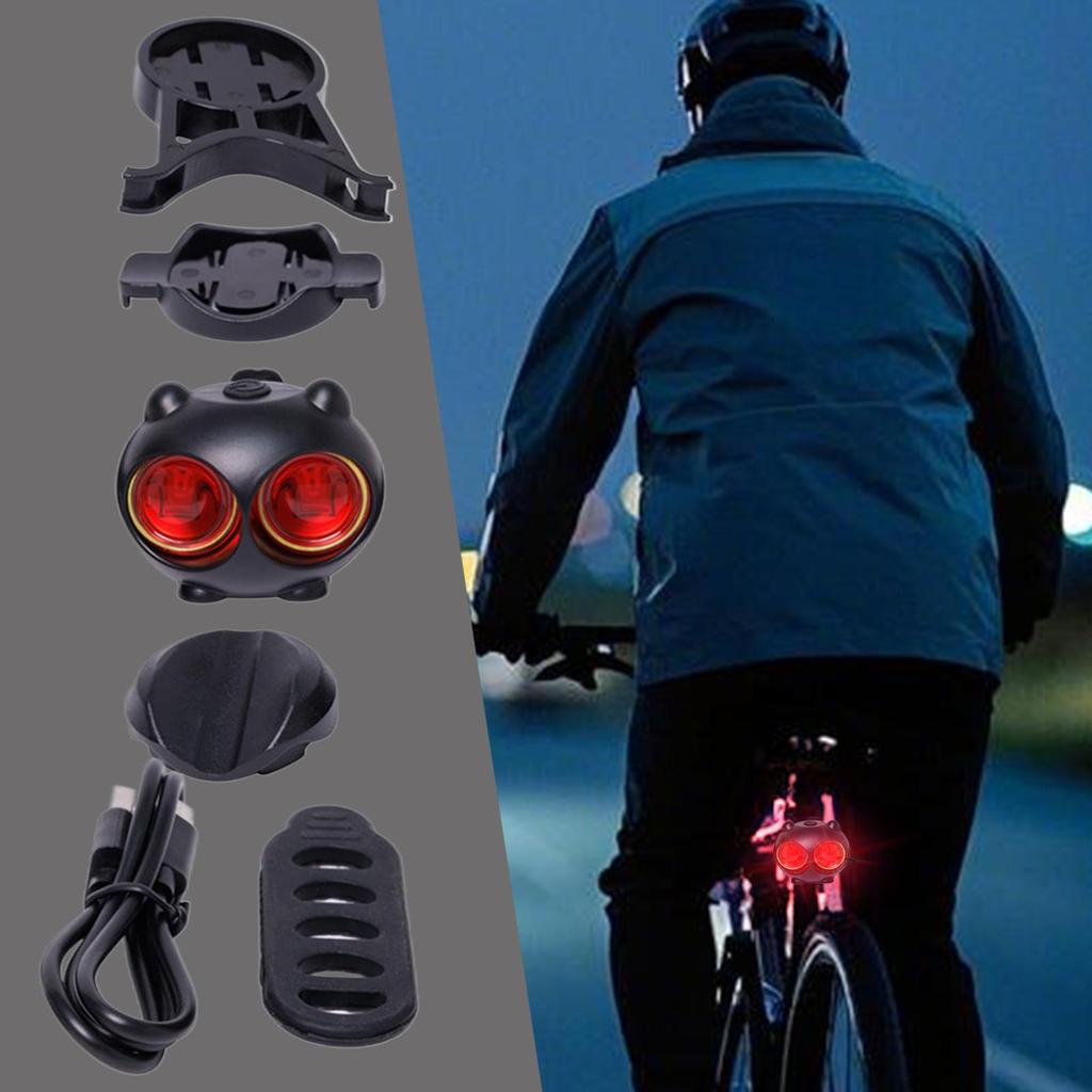 Bike Taillight Efficient Cycling Rearlight Compact Bike Taillight with 5 Modes for Commuting Dirt Camping Mountain Night