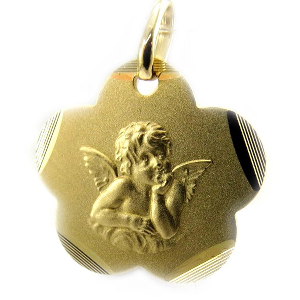Les Trésors De Lily [L3050] - Gold Plated 'Little Angel' Pendant
