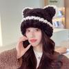 Mädchen Bärenmütze Y2K Fellohren Mütze Felliger Bär Geschenke Warme Wintermütze Erwachsene Kinder Fellohren Winter Foto-Requisiten