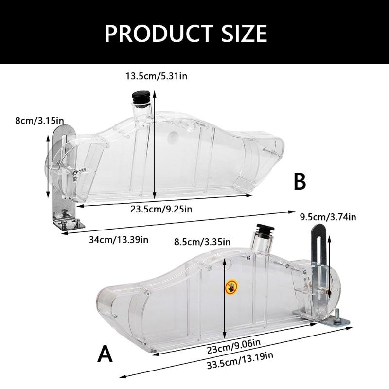 Universal Clear Blade Protectors For 7 10Inch Table Chainsaws Enhances Dust Collection System Protections Guards