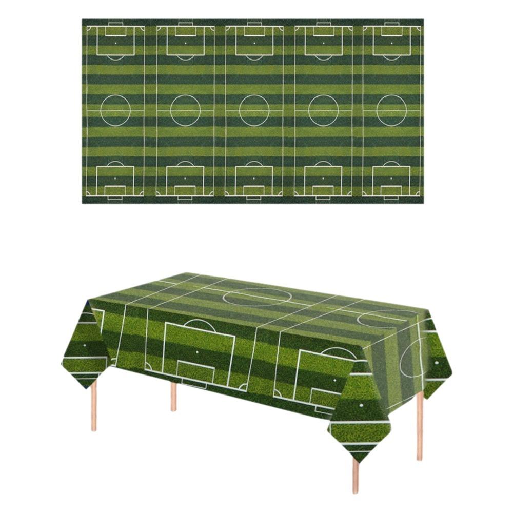 Einweg-Fußball-Thema Tischdecke Plastik-Fußball-Banner Fußball-Tischabdeckung Tischdekoration