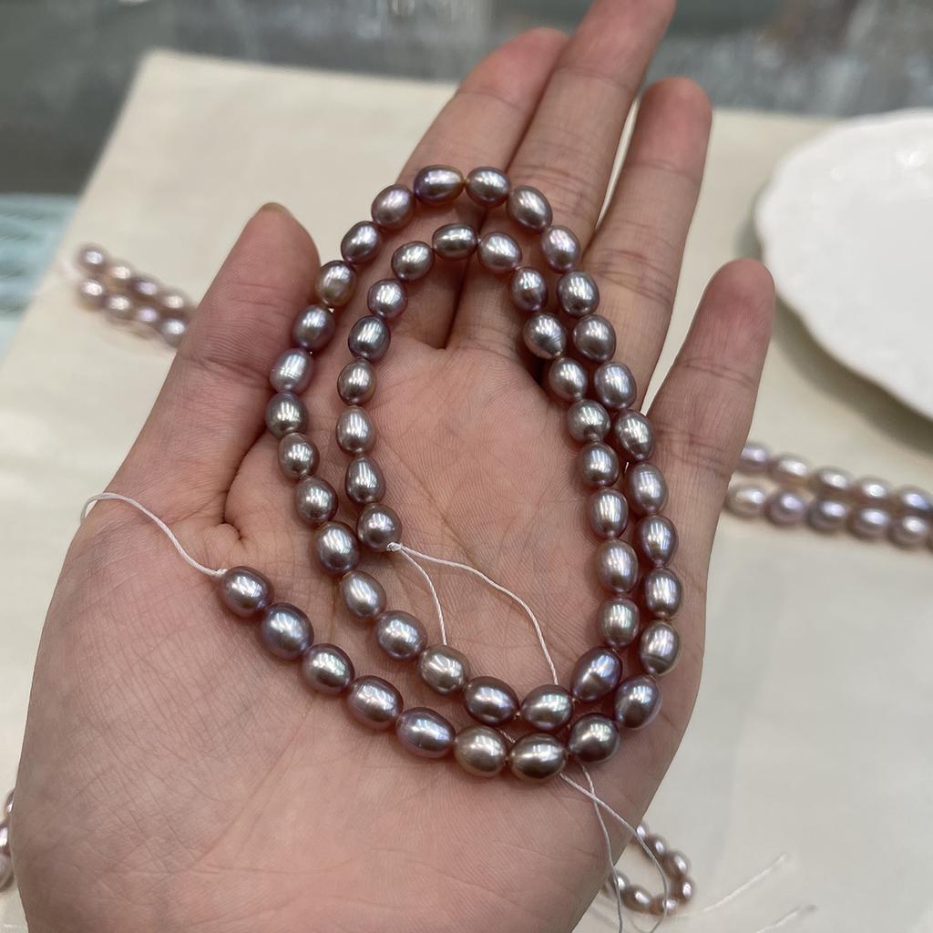 1 String AAA Natural Purple Freshwater Rice Pearls Multi Sizes, 36cm Strand, High Quality Craft Beads for Custom Handmade Jewellery Making