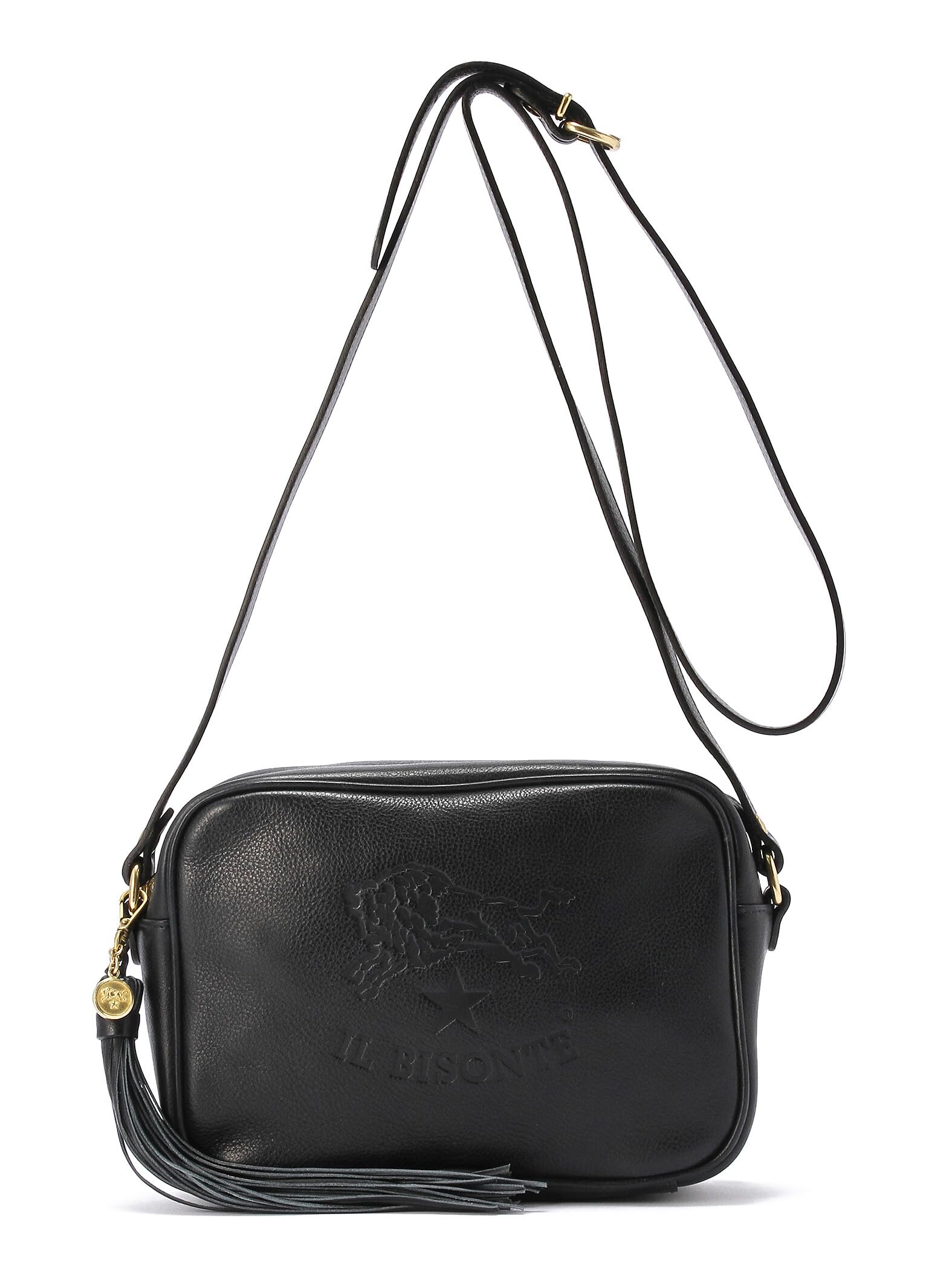 

Shoulder genuine navy blue [IL BISONTE] bag, crossbody, leather, leather, cowhide, women s, men s, unisex,