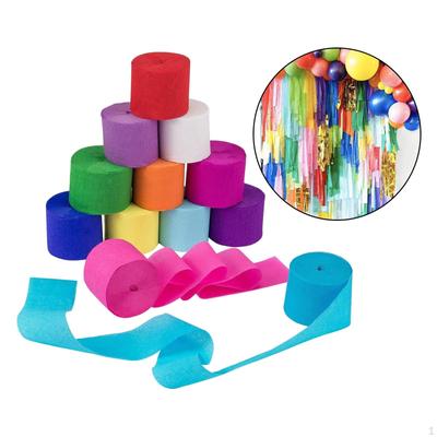 12/Set Crepe Paper for Party Backdrop Festival DIY Decoration