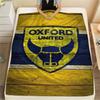 1 Stück Oxford United FC Aufdruck Flanelldecke, Hohe Qualität, Bequem für alle Jahreszeiten, Heimdekoration, Wärme und Komfort, Perfekt für Weihnachtsgeschenke