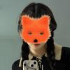 Wolf Foxes Costume Set Plush Animal Mask Animal Tail and Glove, Halloween Animal Costume for Kid Adult Halloween Cosplay