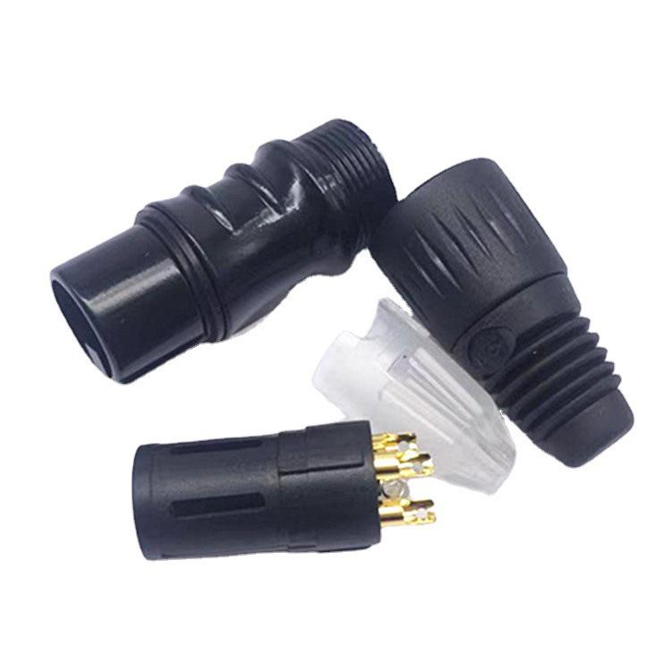Gold-Plated 3-Pin Copper XLR Mixer Plug (Balanced Male & Female)