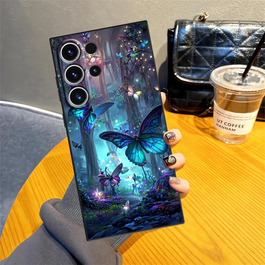 Dream Butterfly Case for Samsung Galaxy S26 Ultra S20 Ultra Note 20 8 9 10 S23 S24 S10 S9 S25 Plus S21 FE Funda Phone Cover