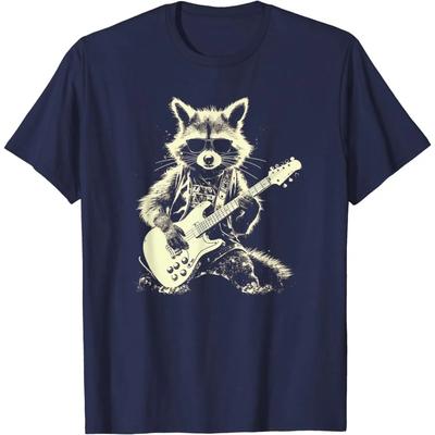 Funny 3 Racoon Moon Howling Raccoon Head Funny for Unisex Unisex Kid T-Shirt Casual Cotton Daily Four Seasons Tees Unisex Tshirt Streetwear