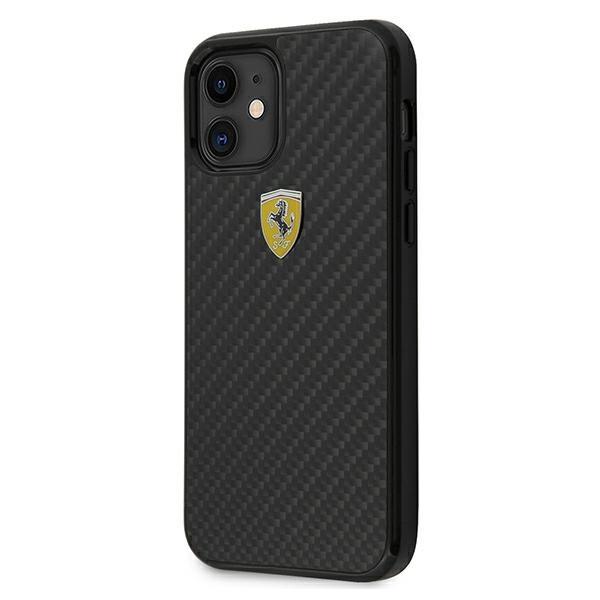 Ferrari Fercahcp12Sbk Iphone 12 Mini5,4 Czarny/Black Hardcase On Track Real Carbon