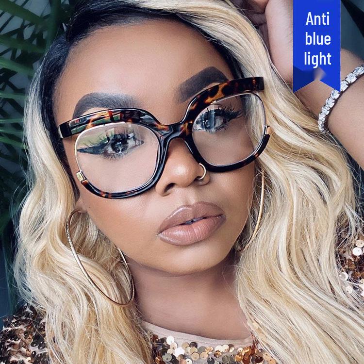 

2022 Trendy Cross-Border Anti-Blue Light Owl-Shaped Glasses Frame как