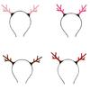 Adult Taking Photo Hairband Reindeer Antler Shape Hair Hoop for Christmas Party