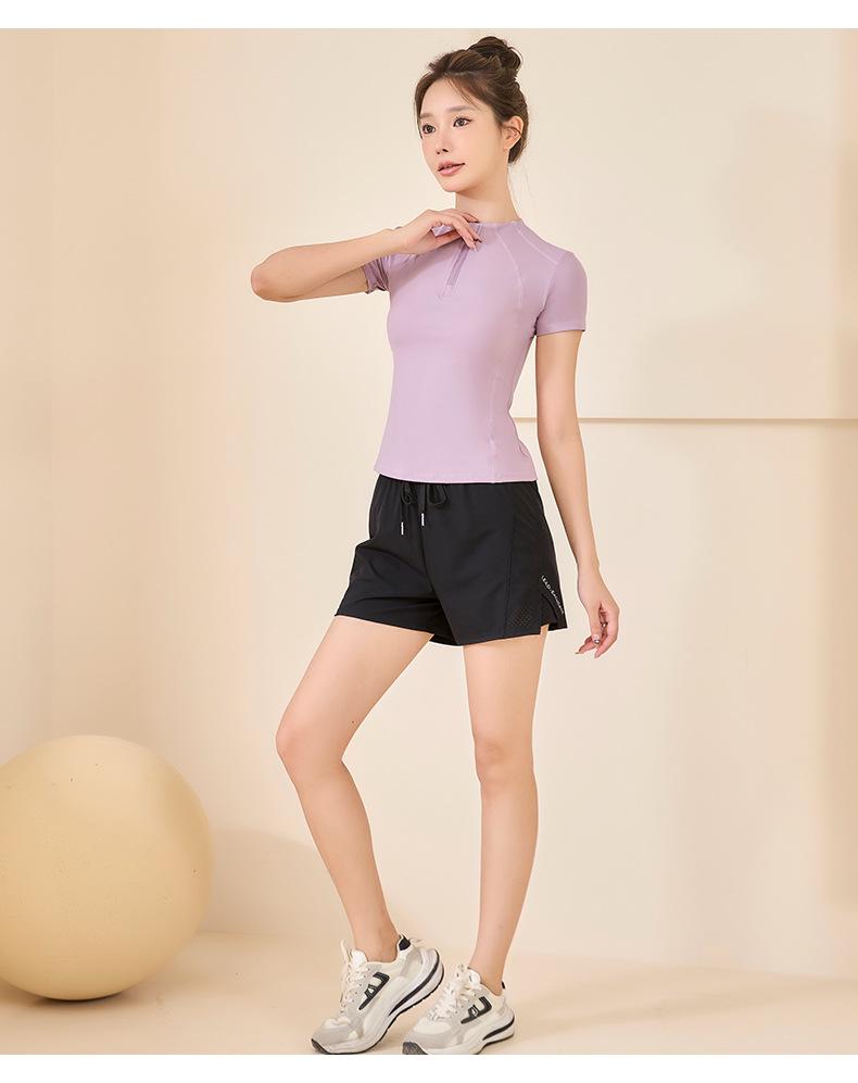 Breathable Summer Workout T-shirt for Running, Gym, and Yoga