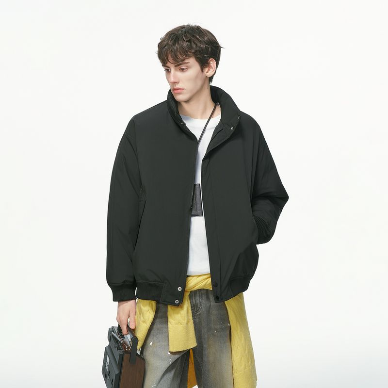 

Dream Made American-Style Pilot Cotton Jacket for Men, Thickened Winter Coach Cotton Coat, Men s Winter Cotton Padded Jacket Black 2XL