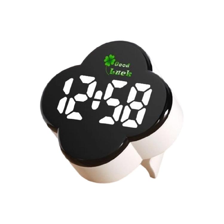Ballpoint Pen Electronic Watch LED Digital Watches Mini Clovers Clocks for Penholder 12MM School Stationery Supplies белый