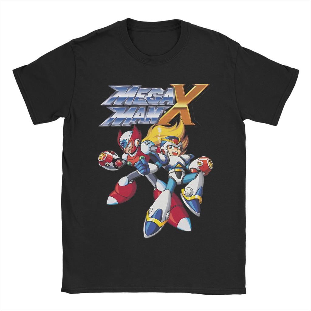 Casual Megaman X Games T-Shirt Men Cotton Short Sleeve  O-neck Summer Clothing