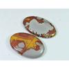 37-39MM Natural Noreena Jasper 2Pcs Oval Cabochon Loose Gemstone 93Cts. SK-4233