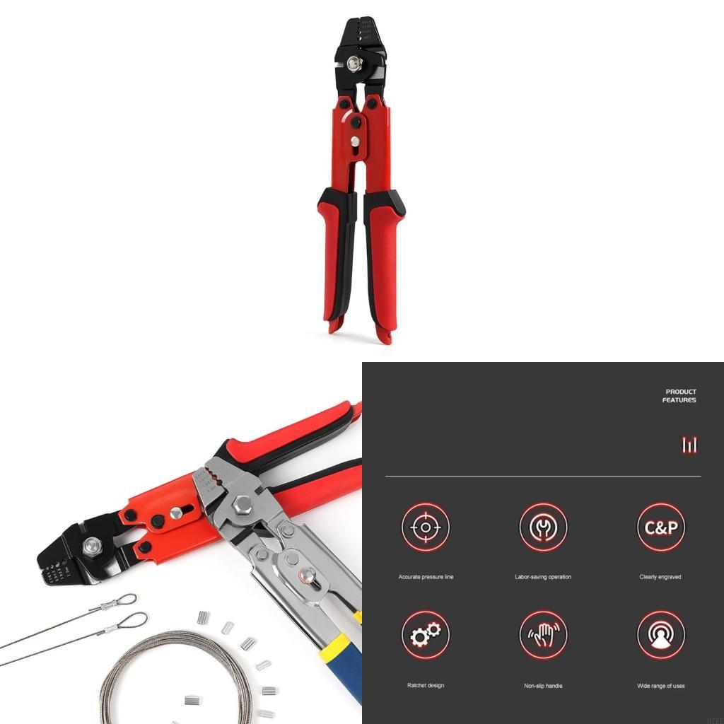 H7EE Wire Rope Crimping Tool Fishing Crimping Tool Stainless Steel Wire Rope China Mainland