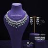 Women's necklace set cubic zirconia bridal jewelry Dubai wedding engagement party holiday jewelry accessories